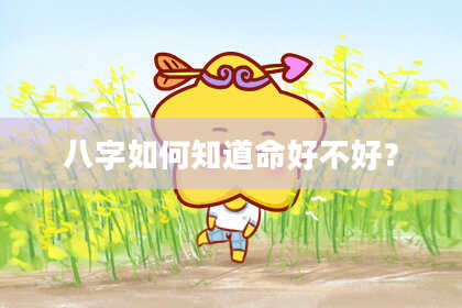 八字如何知道命好不好？