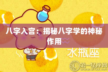 八字入宫：揭秘八字学的神秘作用