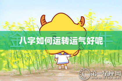 八字如何运转运气好呢