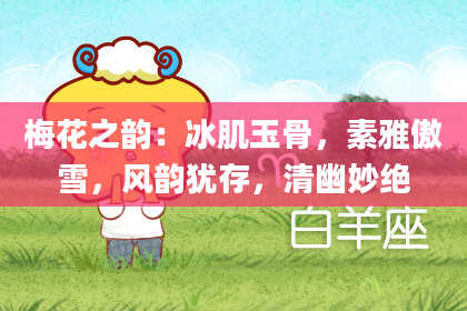梅花之韵：冰肌玉骨，素雅傲雪，风韵犹存，清幽妙绝
