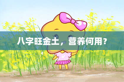八字旺金土，营养何用？