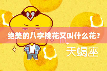 绝美的八字桃花又叫什么花？