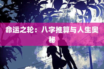 命运之轮:八字推算与人生奥秘