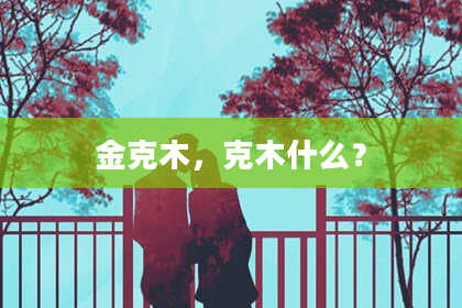 金克木，克木什么？