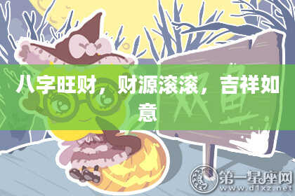 八字旺财，财源滚滚，吉祥如意