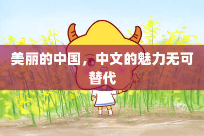美丽的中国，中文的魅力无可替代