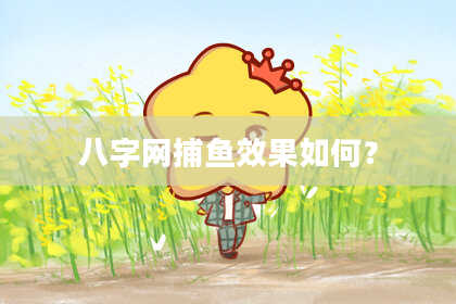 八字网捕鱼效果如何？
