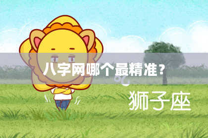 八字网哪个最精准？