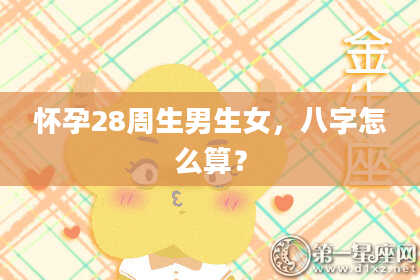 怀孕28周生男生女，八字怎么算？
