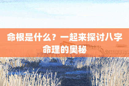 命根是什么？一起来探讨八字命理的奥秘