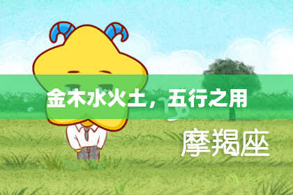 金木水火土，五行之用