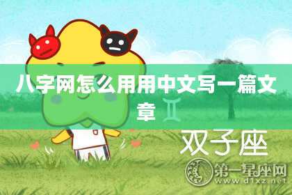 八字网怎么用用中文写一篇文章