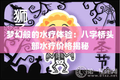 梦幻般的水疗体验：八字桥头部水疗价格揭秘