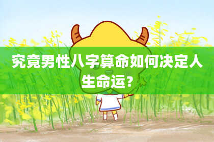 究竟男性八字算命如何决定人生命运？