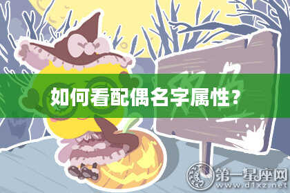如何看配偶名字属性?