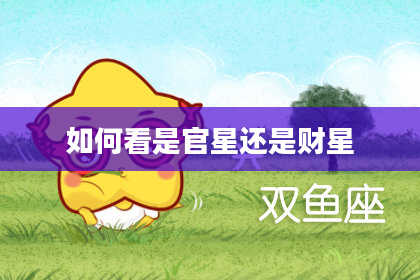 如何看是官星还是财星