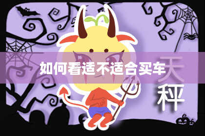 如何看适不适合买车