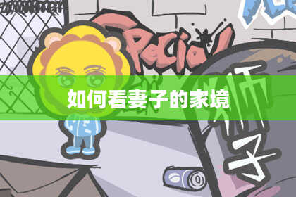 如何看妻子的家境