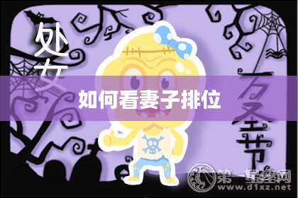 如何看妻子排位