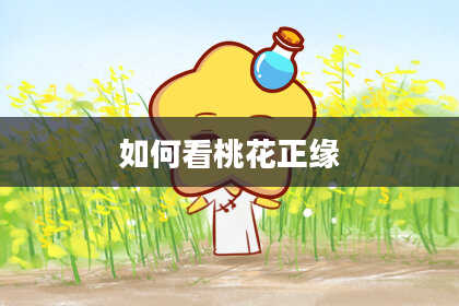 如何看桃花正缘
