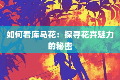 如何看库马花：探寻花卉魅力的秘密