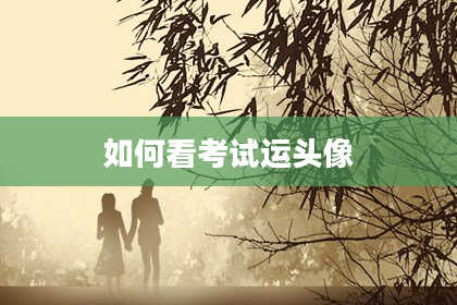 如何看考试运头像