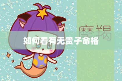 如何看有无贵子命格