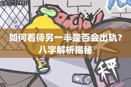 如何看待另一半是否会出轨?八字解析揭秘