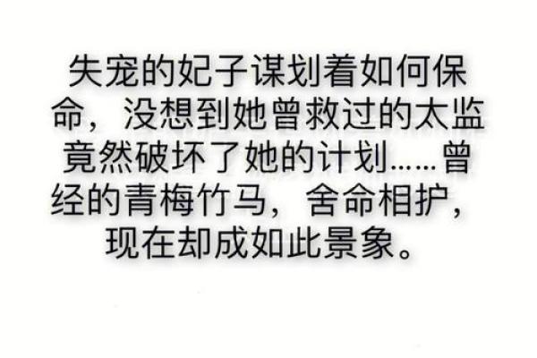 命中注定的妃子：她的名字与命运的故事