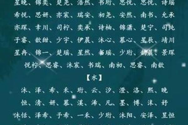 根据命里缺水，给宝宝起个好名字的秘诀